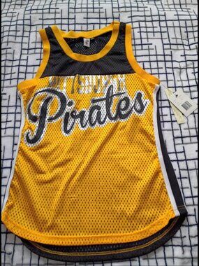 4her by Carl Banks Pittsburgh Pirates Sleeveless Jersey Size Small Womens